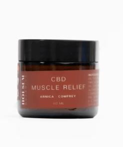 Soothe sore, tired muscles with Holsem Botanica Muscle Relief Cream, powered by 500 mg CBD and 500 mg THC-A. This anti-inflammatory, analgesic blend penetrates deeply to ease pain, reduce swelling, and support tissue repair.