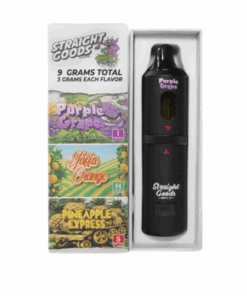 Straight Goods 9g Triple Chamber Vape - Purple Grape + Pineapple Express + Jaffa Orange
