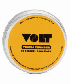 Boost your confidence discreetly with Volt Tropical Thunder Gummies. Each tropical-flavoured gummy contains 40 mg of tadalafil (Cialis®) for enhanced vitality and endurance. Delicious, convenient, and long-lasting, Volt helps you feel your best without the pressure.