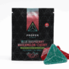 Explore all three flavors in one with Proper Extracts Indica Pack Gummies. Each pack includes 3 gummies at 360mg THC each, infused with live resin and natural fruit flavors-Blue Raspberry, Cherry, and Watermelon.