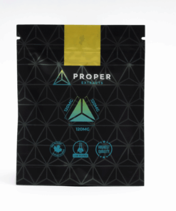 Proper Extracts Lemon Sativa Gummies deliver uplifting energy with a refreshing citrus twist. Each pack contains 3 gummies at 360mg each, totaling 1080mg THC, infused with premium live resin for full-spectrum benefits.