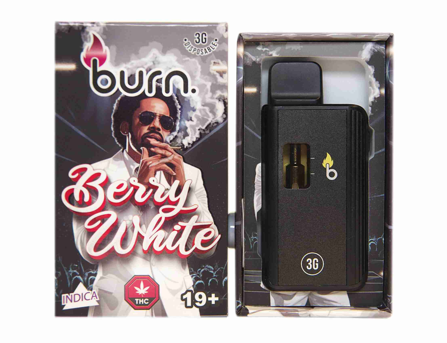 Burn Disposable Vape (3g) - Berry White (Indica)