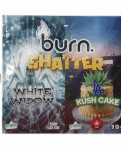 Burn Shatter 2 Grams - White Widow + LA Kush Cake