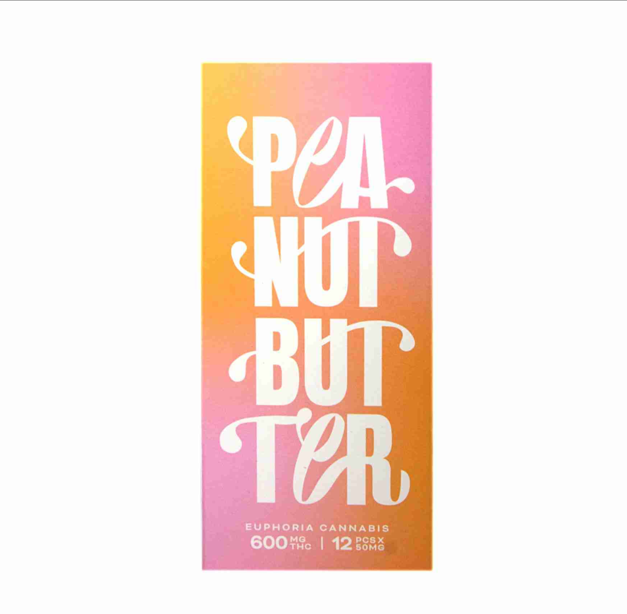 Euphoria Cannabis THC Chocolate 600mg - Peanut Butter
