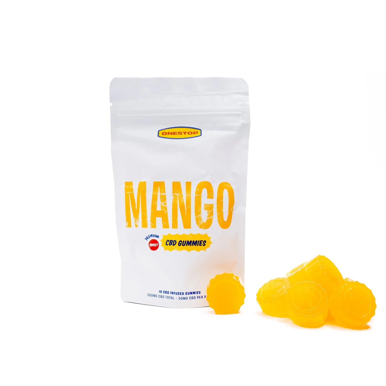 One Stop CBD Gummies 500mg - Mango