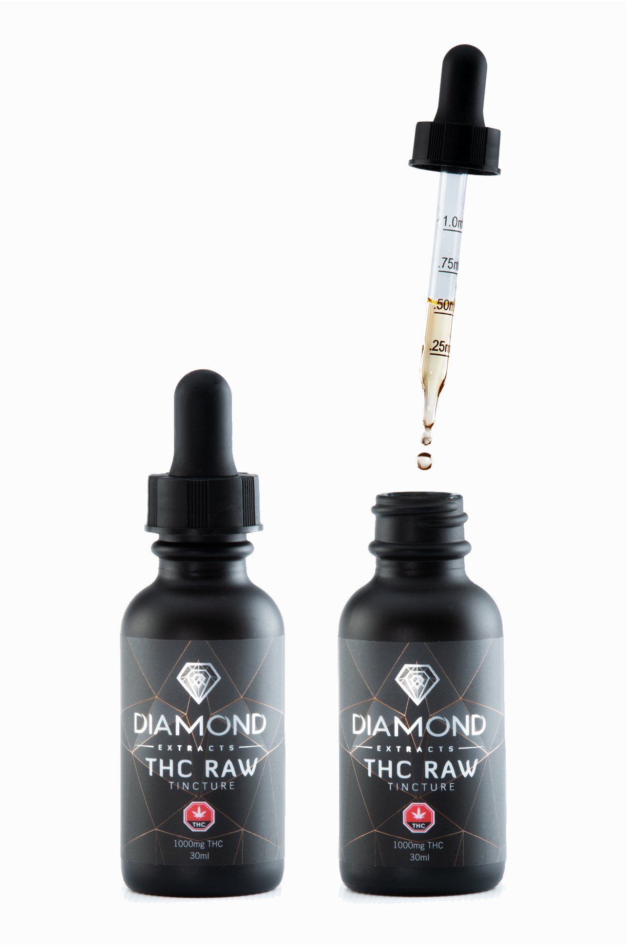 Diamond THC Tinctures 1000mg - Raw
