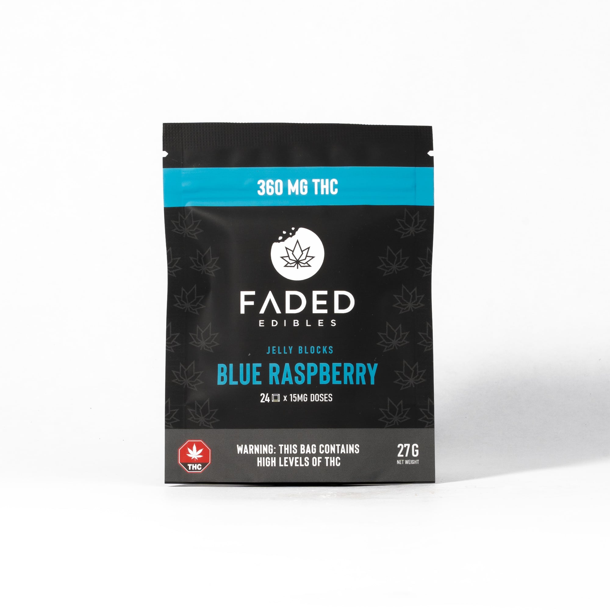 Faded Jelly Blocks - Blue Raspberry (360mg) - Image 2