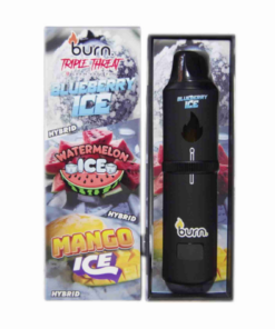 Burn Triple Threat Vape (9g) - Blueberry Ice + Watermelon Ice + Mango Ice