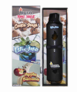 Burn Triple Threat Vape (9g) - Cookie Dough + Blujito + Apple Banana
