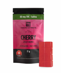 Twisted Extracts - Jelly Bomb 80mg - Cherry (Sativa)